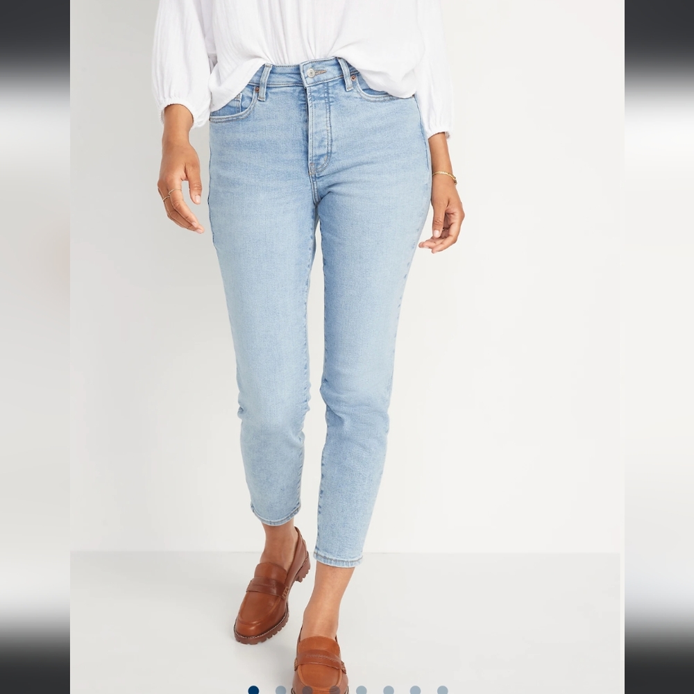 Old Navy High-Waisted O.G. Straight Button-Fly Extra-Stretch Jeans for Women